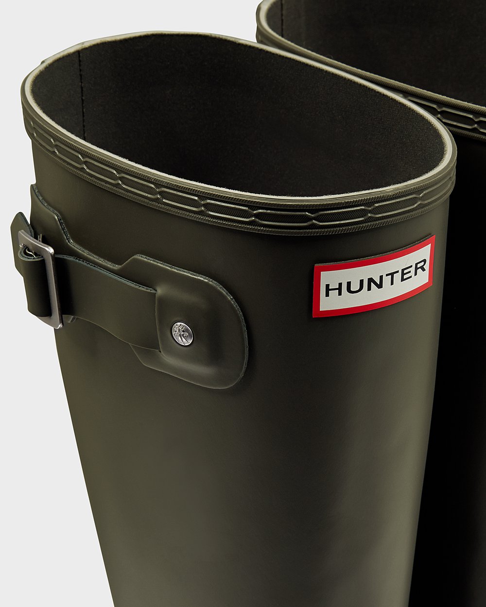 Mens Hunter Tall Rain Boots Dark Olive - Original - 6910273-SX